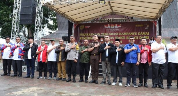 KPU Dairi Gelar Deklarasi Kampanye Damai untuk Pemilihan Bupati dan Wakil Bupati 2024