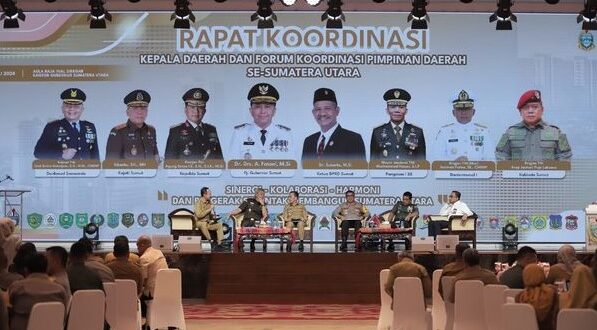 Pj Bupati Dairi Hadiri Rakor Bersama Pemimpin Se-Sumatera Utara