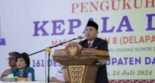 Pj Dairi Kukuhkan 161 Kepala Desa di Dairi