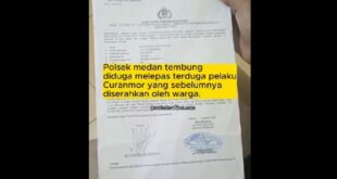 Polsek Medan Tembung diduga Melepaskan Maling Motor, Ada Bukti CCTV