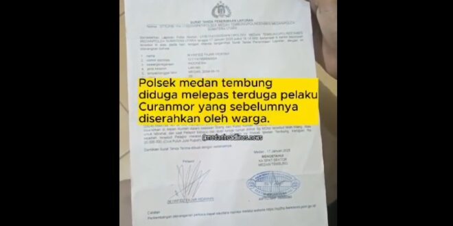 Polsek Medan Tembung diduga Melepaskan Maling Motor, Ada Bukti CCTV Pelaku